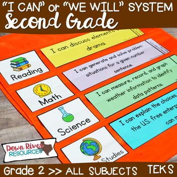 I Can Statements Second Grade TEKS System {All Second Grade Standards}