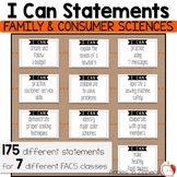 I Can Statements- Standards for FACS Classes