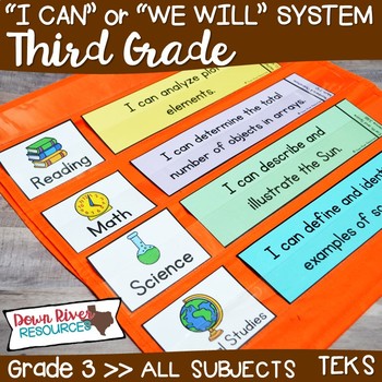 Preview of I Can Statements Third Grade TEKS System BUNDLE {All Third Grade Standards}