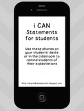 I Can Statements and Expectations for Students