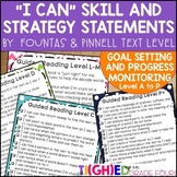 I Can Statements by Text Level Data Binders & Goal Setting