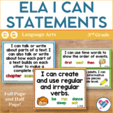I Can Statements 3rd Grade ELA