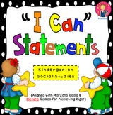 I Can Statements for Kindergarten {Social Studies}