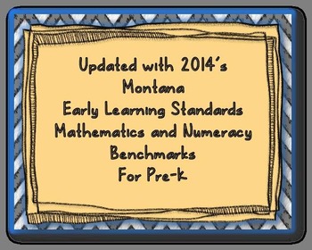 Preview of I Can Statements for Pre-K Math