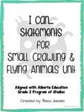I Can Statements for Small Crawling & Flying Animals Unit