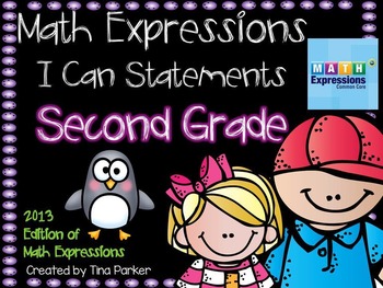 Preview of I Can Statements/Learning Targets for Math Expressions Common Core Grade 2