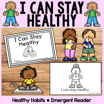 Preview of I Can Stay Healthy | Emergent Reader | Healthy Habits | Covid-19