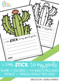Cactus Goal Writing Sheets for Bulletin Boards