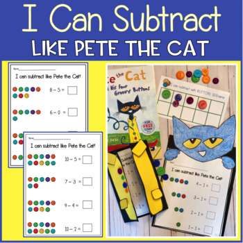 Preview of I Can Subtract Like Pete the Cat