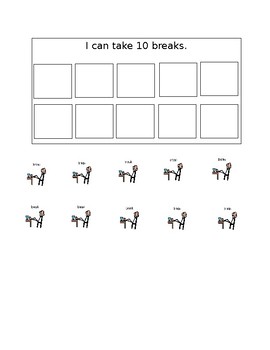 Preview of I Can Take A Break Cards