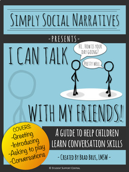 Preview of I Can Talk With My Friends! Social Story - Conversation Skills