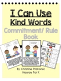 I Can Use Kind Words - Commitment Book (Conscious Discipline)
