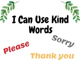 I Can Use Kind Words Social Story