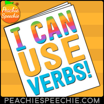 Preview of I Can Use Verbs No-Prep Workbook