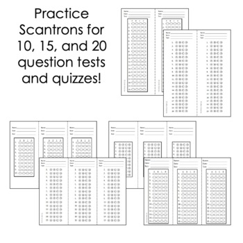 I Can Use a Scantron! Practice Scantrons & Anchor Chart! Preparing for