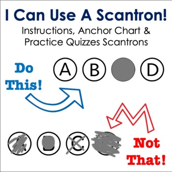 Preview of I Can Use a Scantron! Instructions, Fun Practice Trivia, and More!