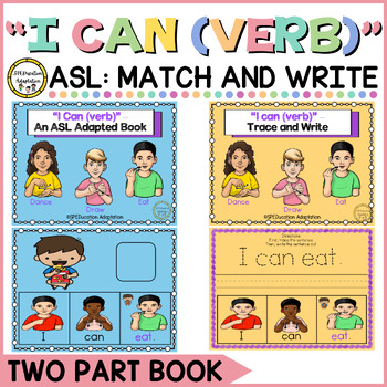 Preview of I Can (Verb)- ASL Adapted Books