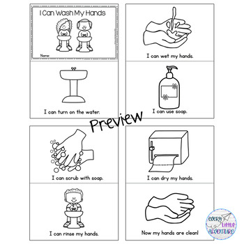 I Can Wash My Hands Emergent Reader by Every Little Adventure in Pre-K