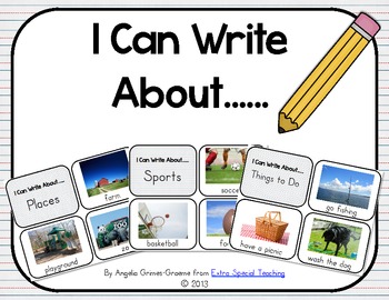 Preview of I Can Write About...  Picture Cards