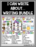 I Can Write About Topics Idea Writing Center Bundle