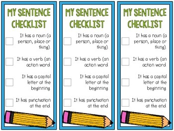 I Can Write Complete Sentences by Haley O'Connor | TpT