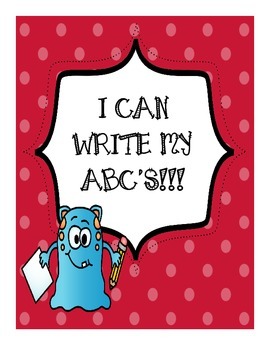 Preview of I Can Write My ABC's - blank sheets to write the alphabet