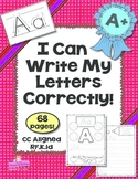 Handwriting  I Can Write My Letters Correctly! RF.K.1d-ABC