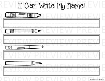 i can write my name 4 ways by the wonderful world of prek tpt