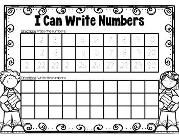 Preview of I Can Write Numbers 1-30 Worksheet