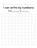 I Can Write Numbers from ... to ...