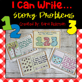 Preview of I Can Write... Story Problems