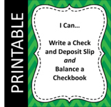 How to Write a Check, Deposit Slip, and Balance a Checkboo