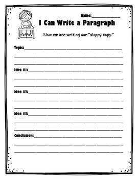 i can write a paragraph by thatresourceteacher tpt