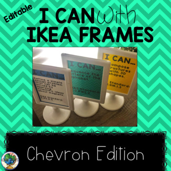 Preview of I Can with IKEA Frames- Chevron