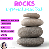 Rocks Informational Text and Language Activities for Diffe