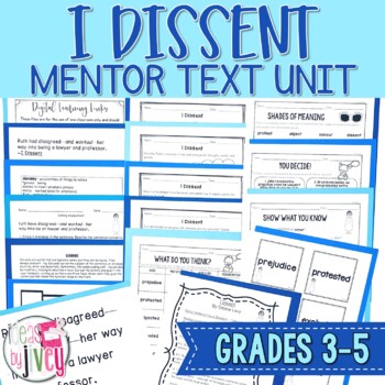 Preview of I Dissent: Ruth Bader Ginsburg Makes Her Mark Mentor Text Digital & Print Unit