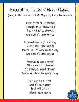 Testing Song Lyrics For Call Me Maybe By The Brighter Rewriter Tpt