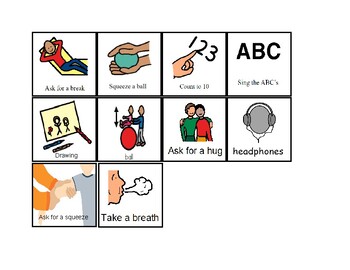 Preview of I Feel Frustrated - ABA Autism Choice Board Special Needs Special Education OT