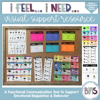 Preview of I Feel I Need Visual Support | Functional Communication | Behavior Management