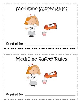 Preview of I Follow Medicine Safety Rules Booklet