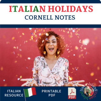 Preview of I Giorni Festivi  Cornell Note Sheet for Italian (Italian holidays)