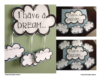 Preview of I HAVE A DREAM Clouds {Freebie}