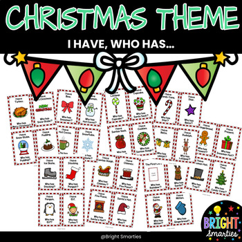 Preview of I HAVE, WHO HAS CHRISTMAS CARD GAME, WHOLE CLASS ACTIVITY