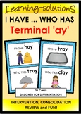 I HAVE WHO HAS 'ay' - 36 Cards with Terminal 'ay' - Design