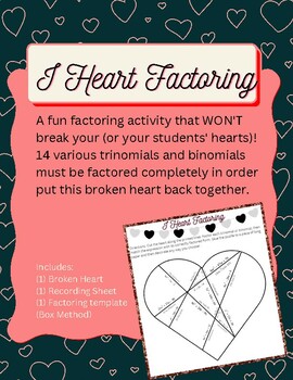 Preview of I HEART (not hate) Factoring!