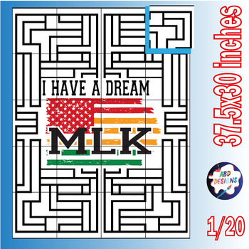 Preview of I Have A Dream - Collaborative Poster | Meaning Activity for MLK Day