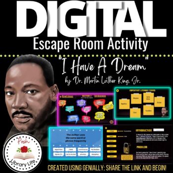Preview of I Have A Dream Digital Escape Room Activity