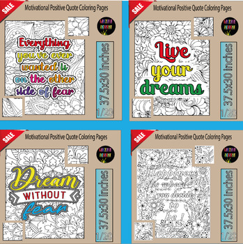 Preview of I Have A Dream-Motivational Positive Quote Collaborative coloring Poster Art