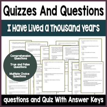 Preview of I Have Lived a Thousand Years Questions & Quizzes With Answer Key