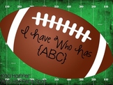 I Have Who Has ABC cards {Football Themed}